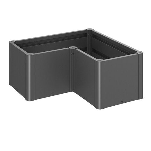 Belvedere mini-plantebed, størrelse L100, metallisk mørkegrå