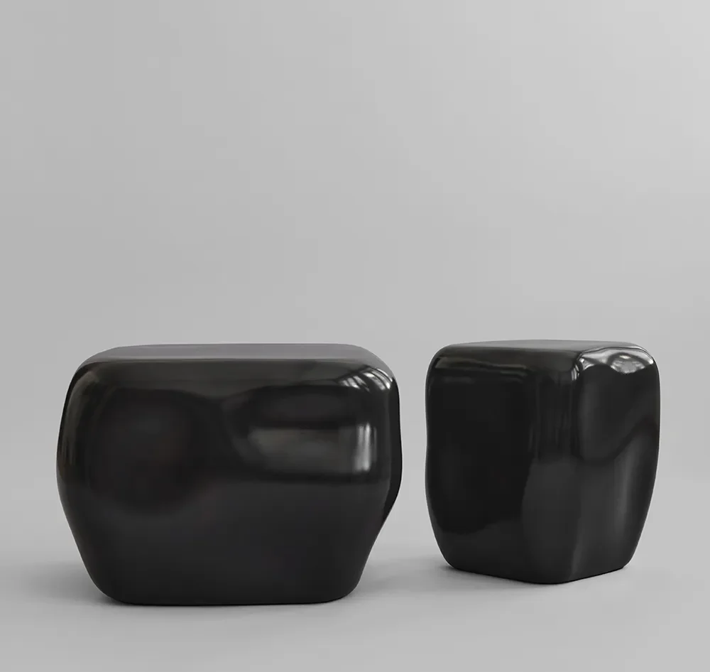 Ishi sofabord mini - Højglazet kaffe