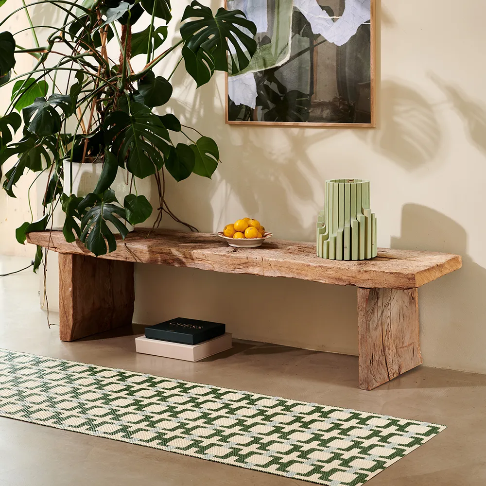 Tom tæppe Leaf/Cream/sage 70 x 120 cm