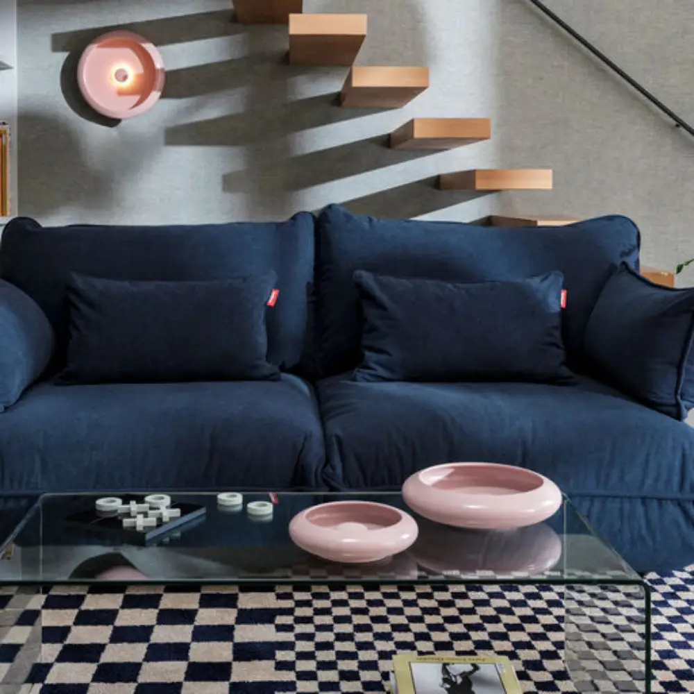 sumo sofa hjørnesektion højre cord recycled deep blue