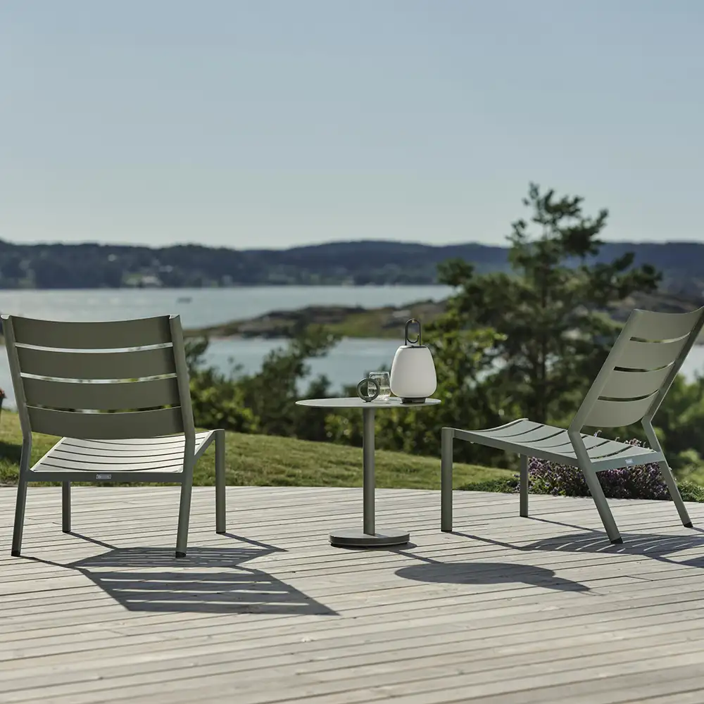 Delia Relaxstol Dusty Green Brafab