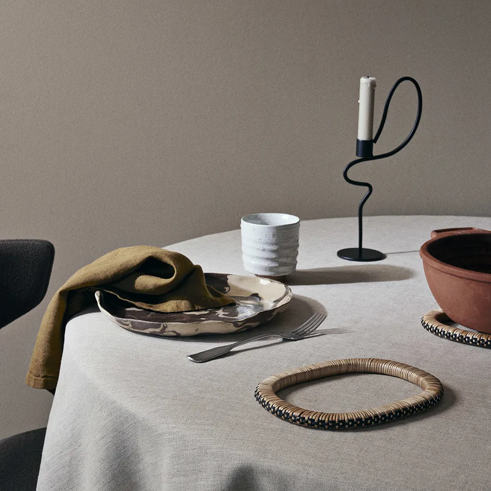 Valse Lysestage høj Black