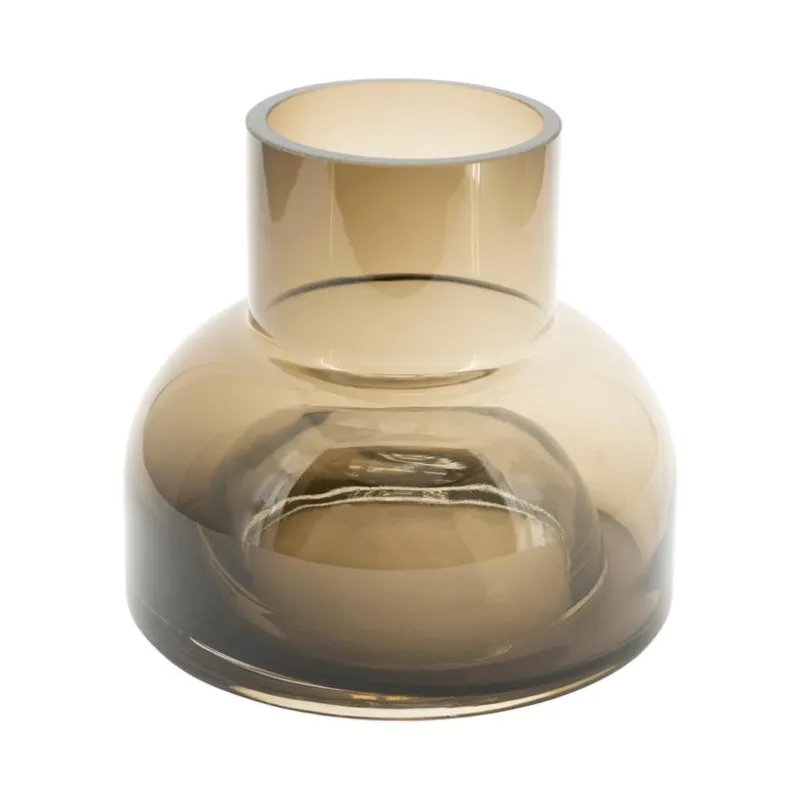 Sei small Vase 18x18x16 cm Glas Brun