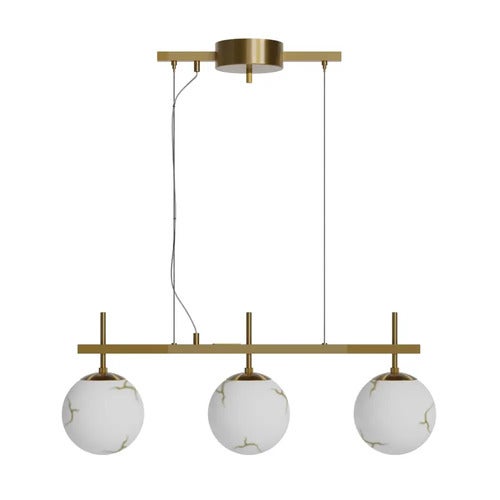 Bellagio loftlampe L82cm messing/hvid