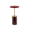 Asteria Move Mini  Bærbar lampe Red Marble