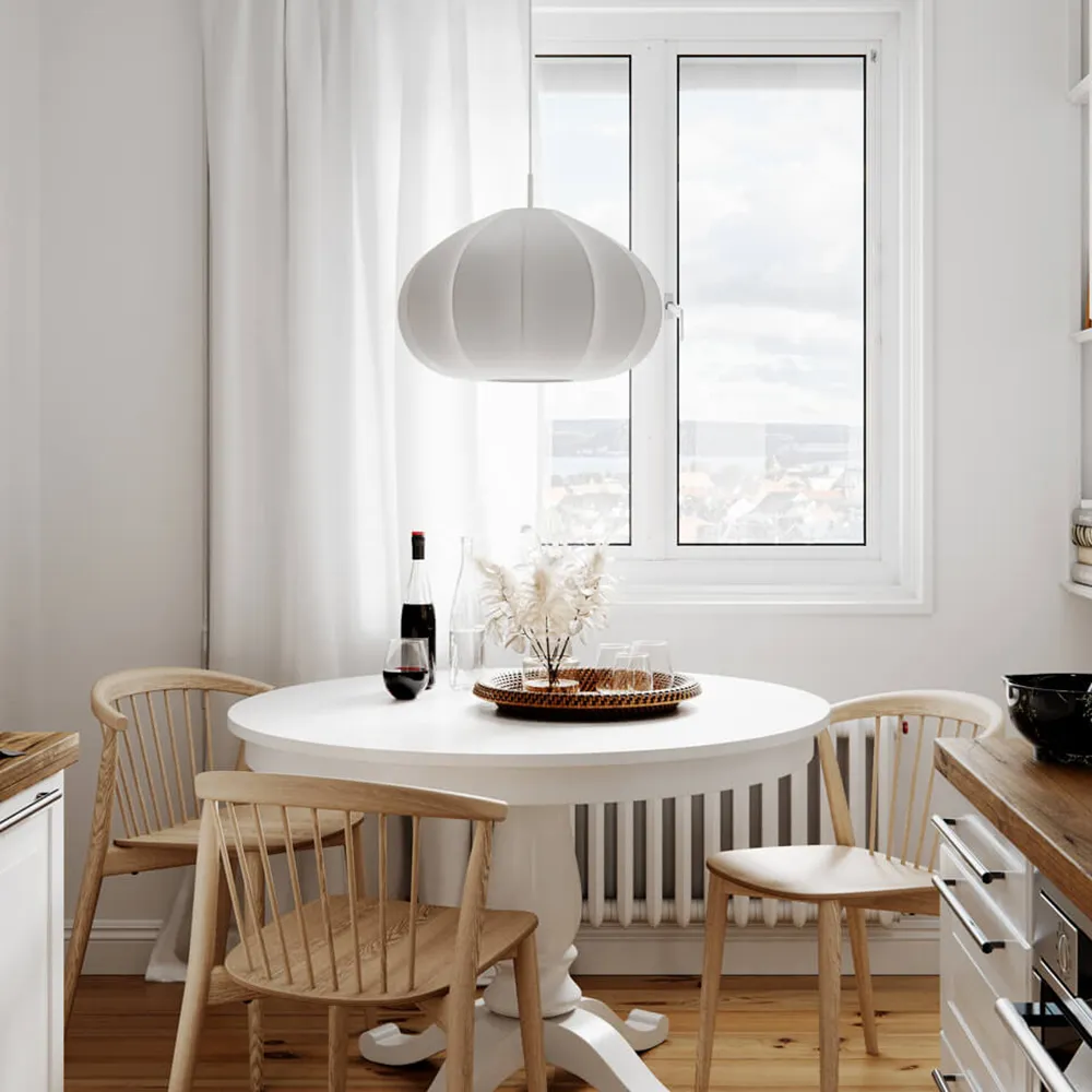 Ebba loftslampe Ø50cm hvid