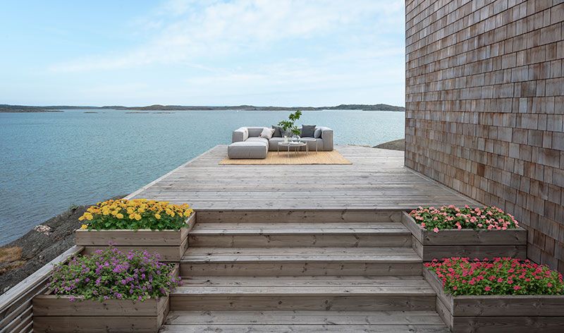 Asker Hjørnedel Lysegrå Skargaarden