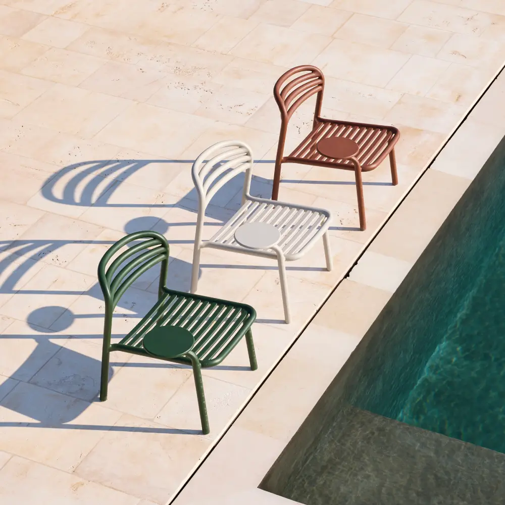 Bliss loungestol m/sidebord højre Dark green, aluminium