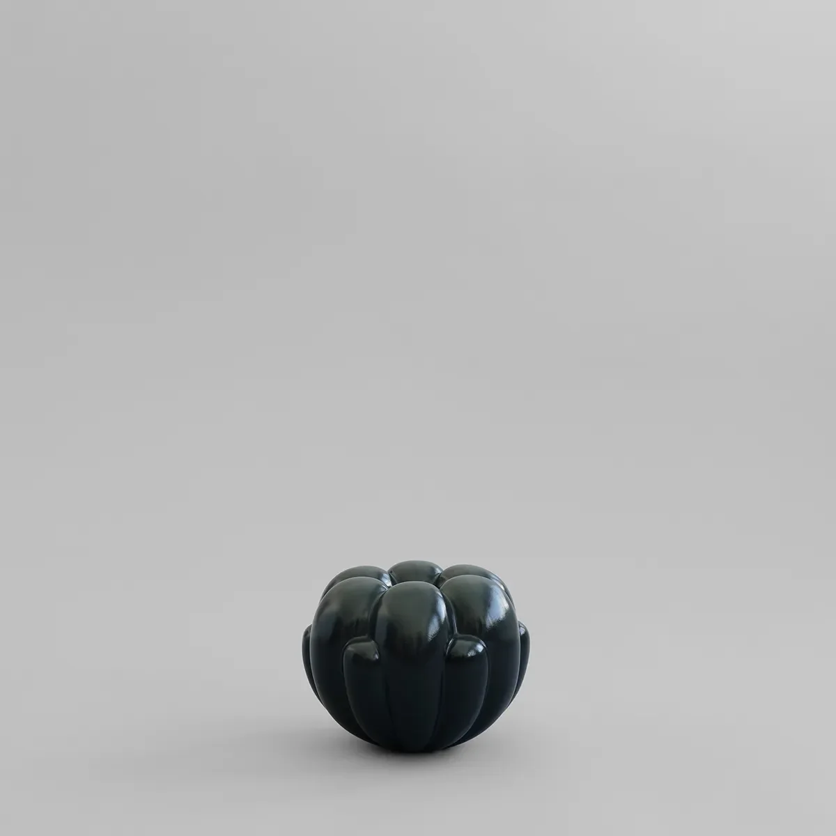 Håndlavet vase Bloom Petit Dark Green H18 cm