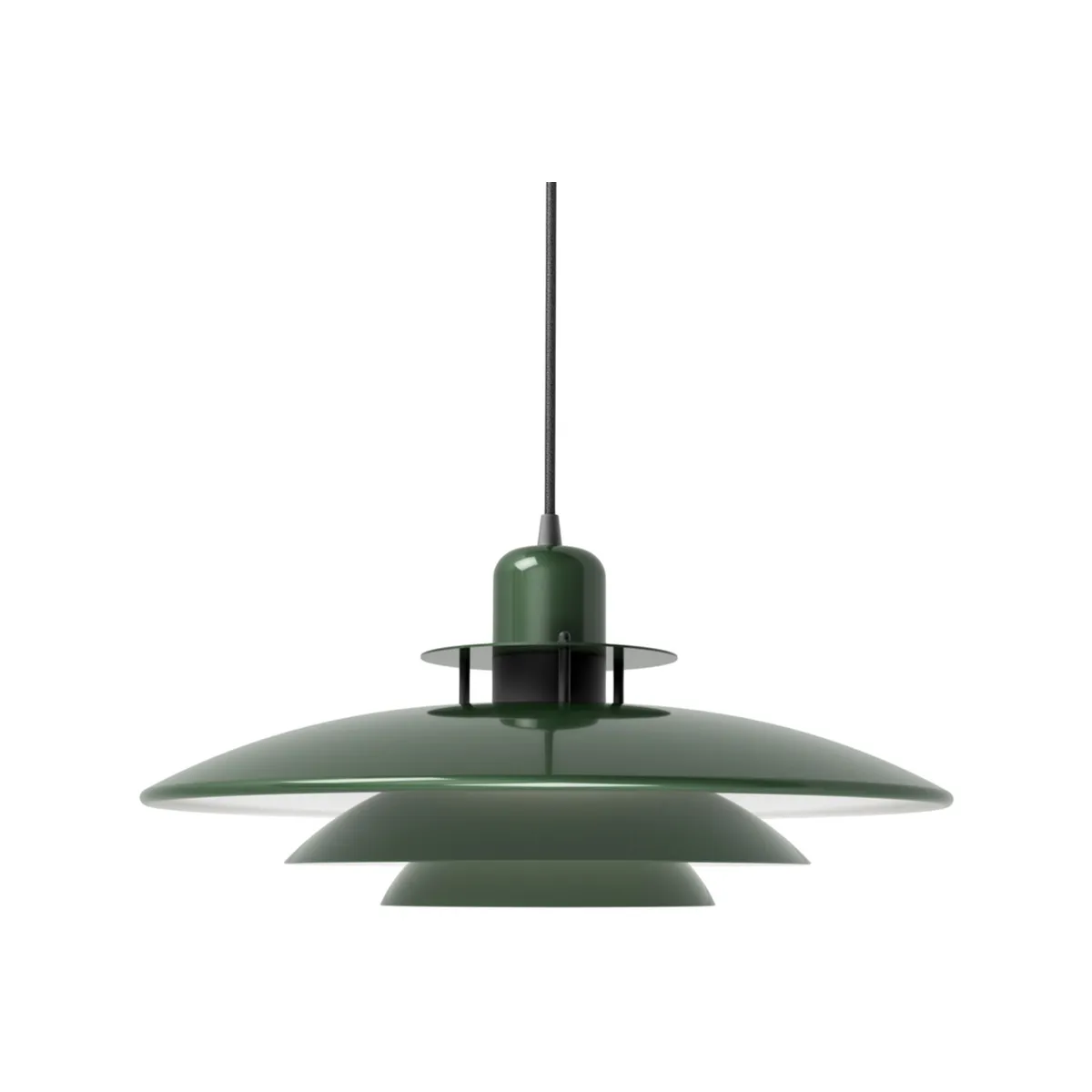 Primus I loftpendel Ø43 cm metal skovgrøn/mat sort