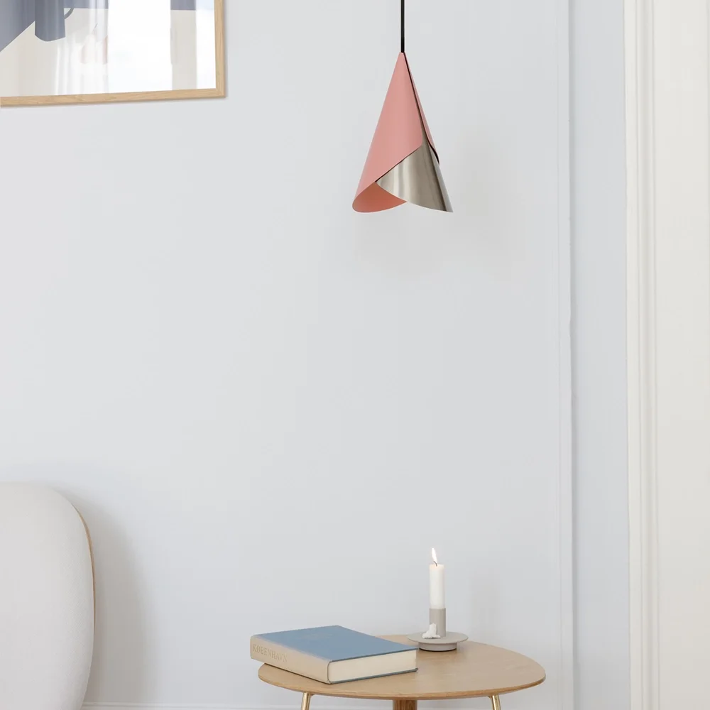 Cornet Lampeskærm Nuance Rose/Steel