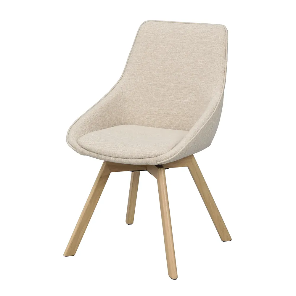 Rowico Home, Alison stol lysebeige stof/egeben