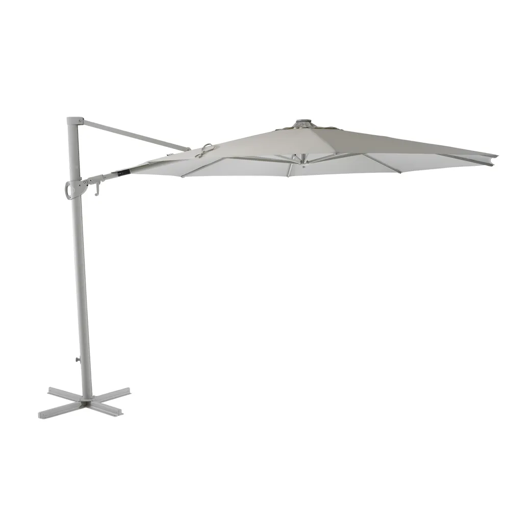 Cilento parasol 350 cm Light Grey / Khaki