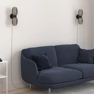 Tentacle væglampe Duo Sort/Røg G9