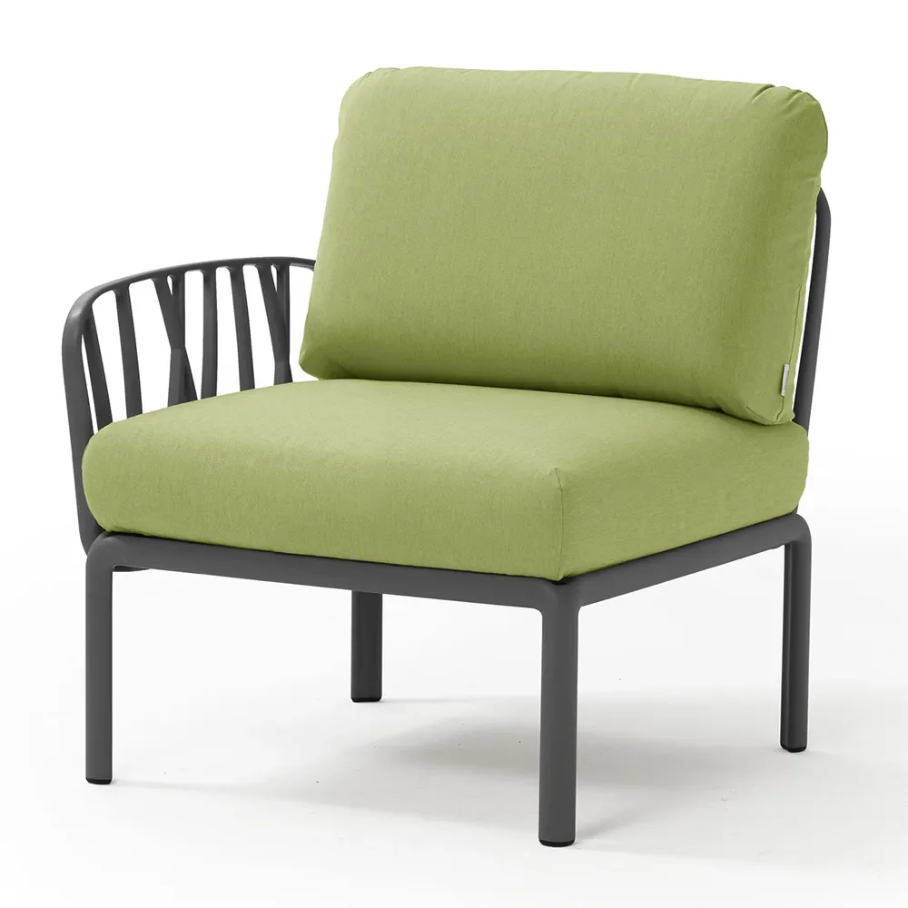 Nardi, Komodo sidste del Anthracite - Avocado Sunbrella