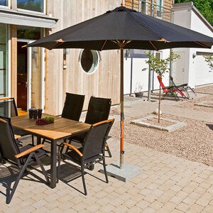 Parasol 335cm Sort