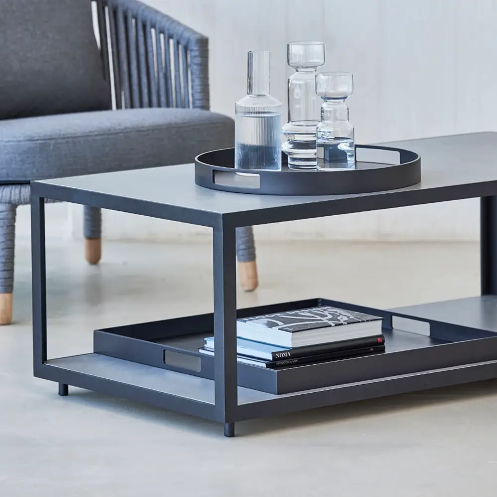 Club bakke 44 cm Lava grey aluminium