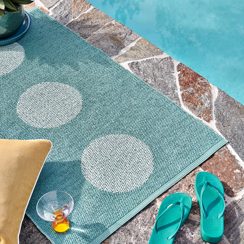 Vera Pop tæppe Jade/Pale Turquoise 70 x 280cm