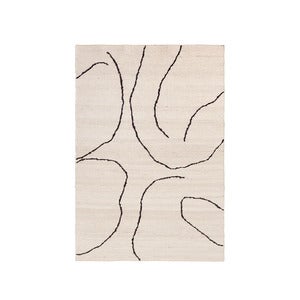 Håndvævet Tæppe i Jute Gesso Off-White 140x200 cm