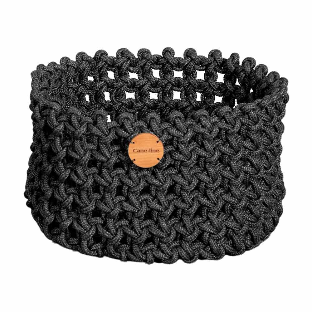 Cane-line, Soft Rope kurv medium Ø40 cm Mørkegrå