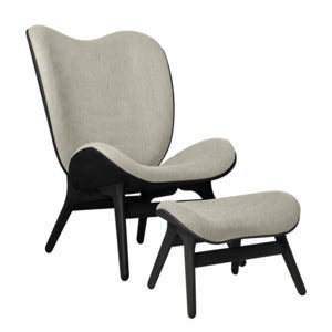 A Conversation Piece Hvilestol Black Oak/White Sands