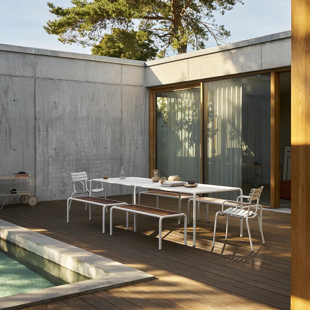 AVANTI Spisebord 153x98 cm råhvid