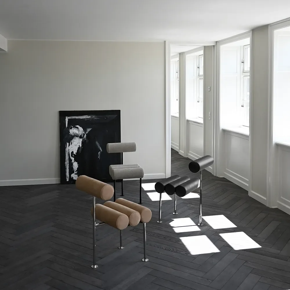 Hiro Spisestol Sort Stel - Hør