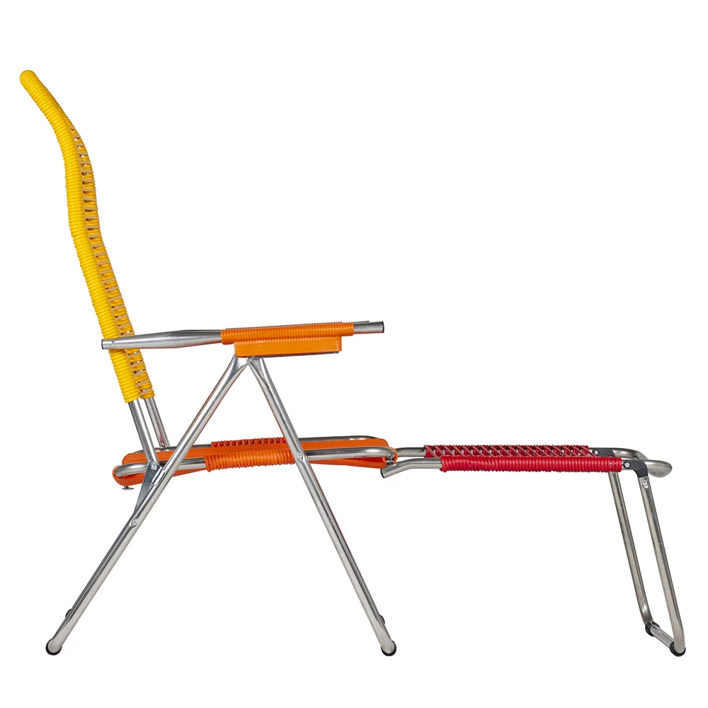 Spaghetti solstol pop yellow/orange/red/orange aluminium