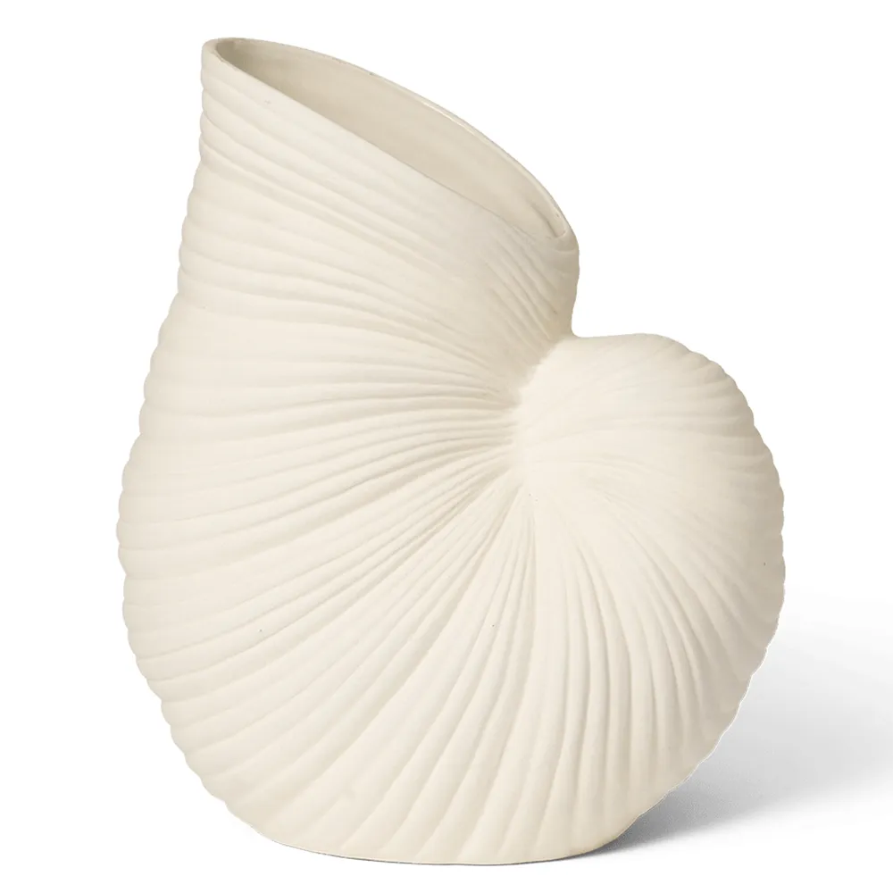 Ferm Living Shell vase Off white