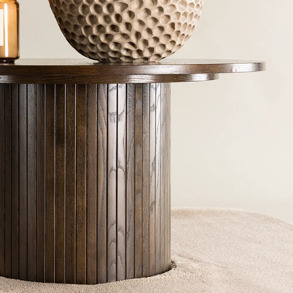 Bianca Sofabord Ø80 Mocca