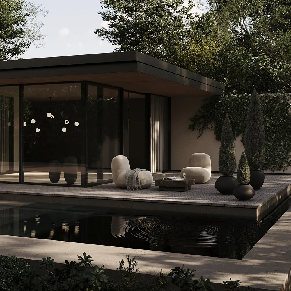 Toe lænestol Flat - Warm Ash