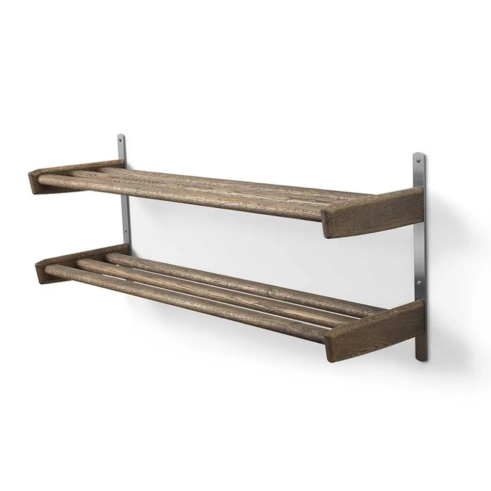 Oscarssons Möbel, Meja Skohylde 90 cm 2 hylder Røget Eg