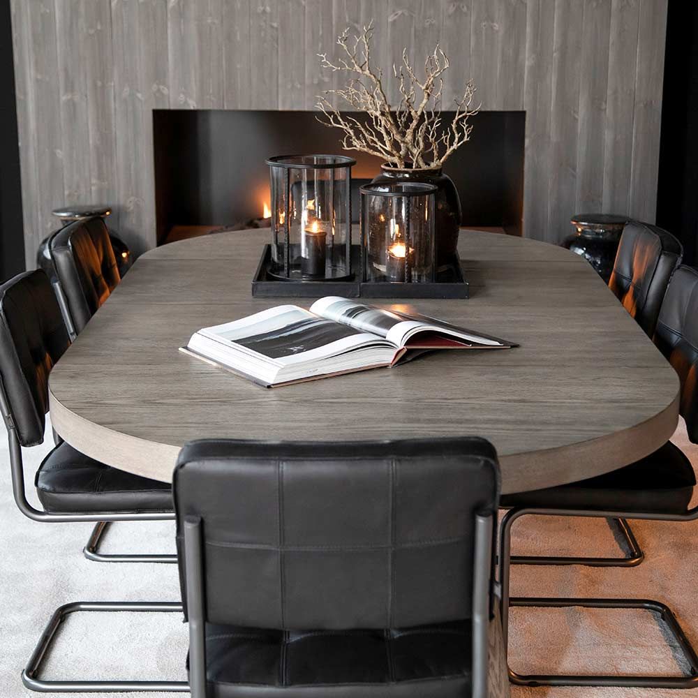 Carlos Spisebordsstol Black Artwood