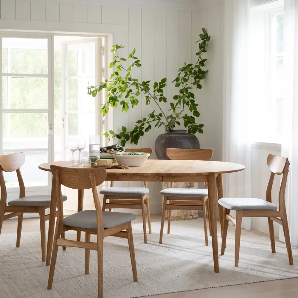 Rodham stol eg/lysegrå