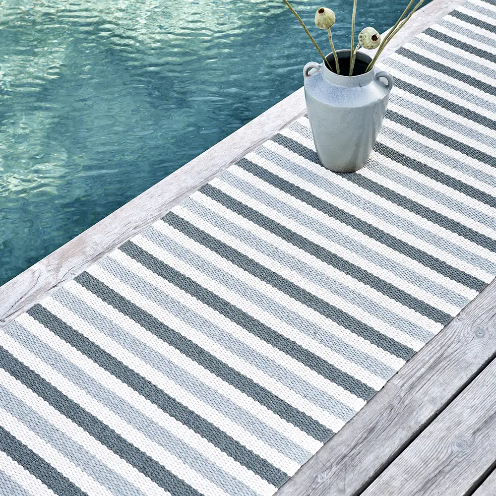 Teo tæppe 140x200 cm Sage/Army/Vanilla 