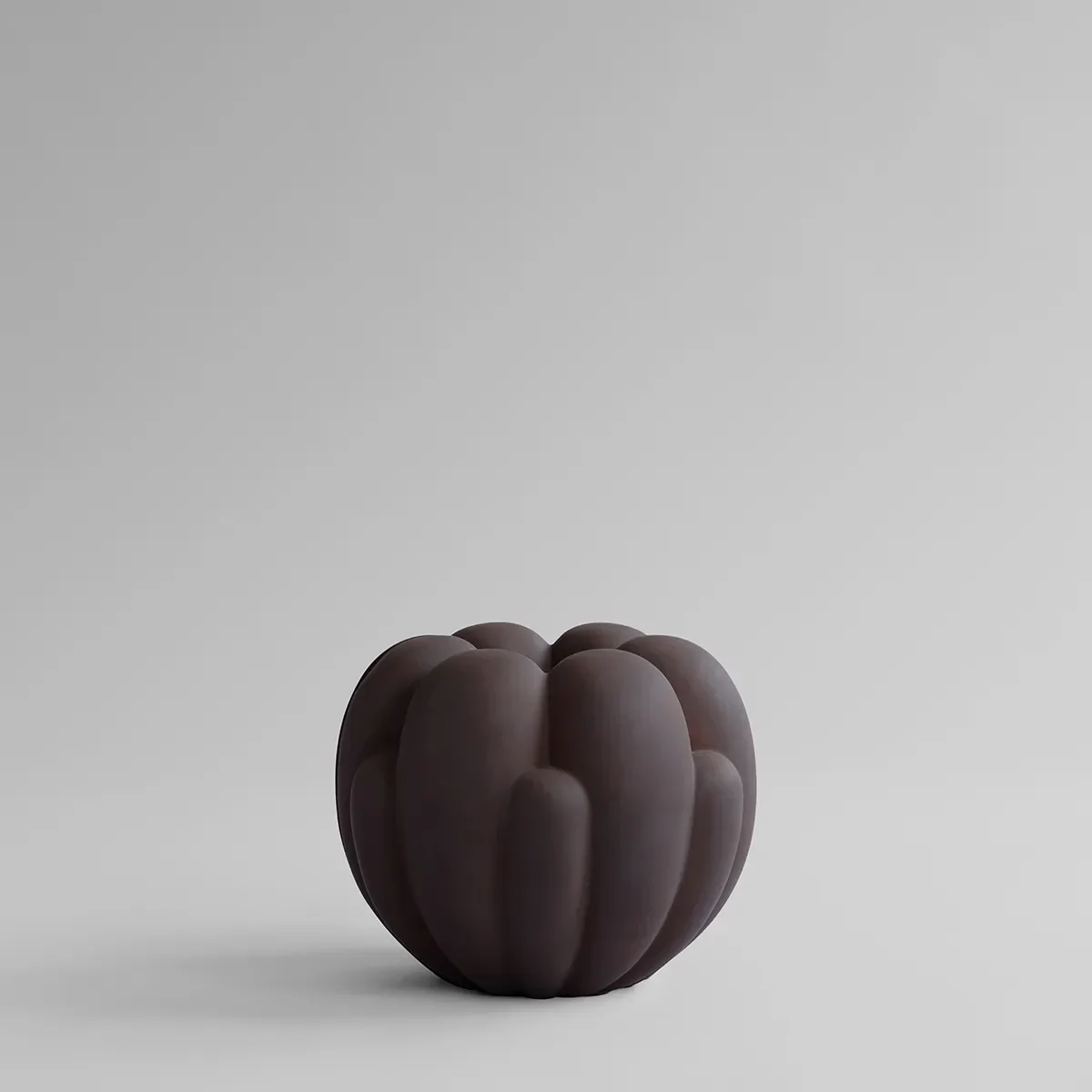 Håndlavet vase Bloom Mini Chocolate Brown H27 cm