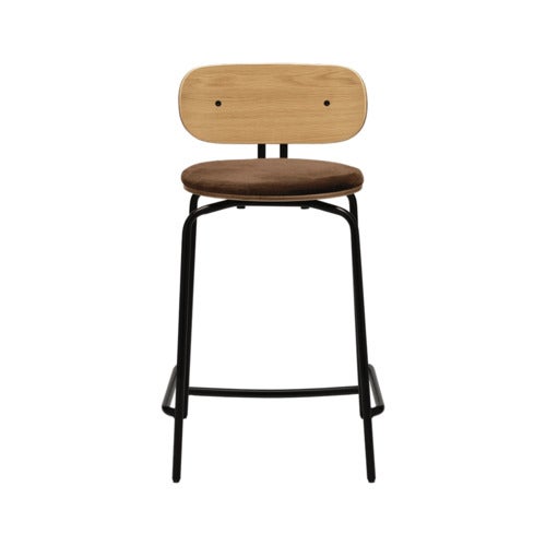 Curious Lav Barstol Eg/SortTeddy Brown