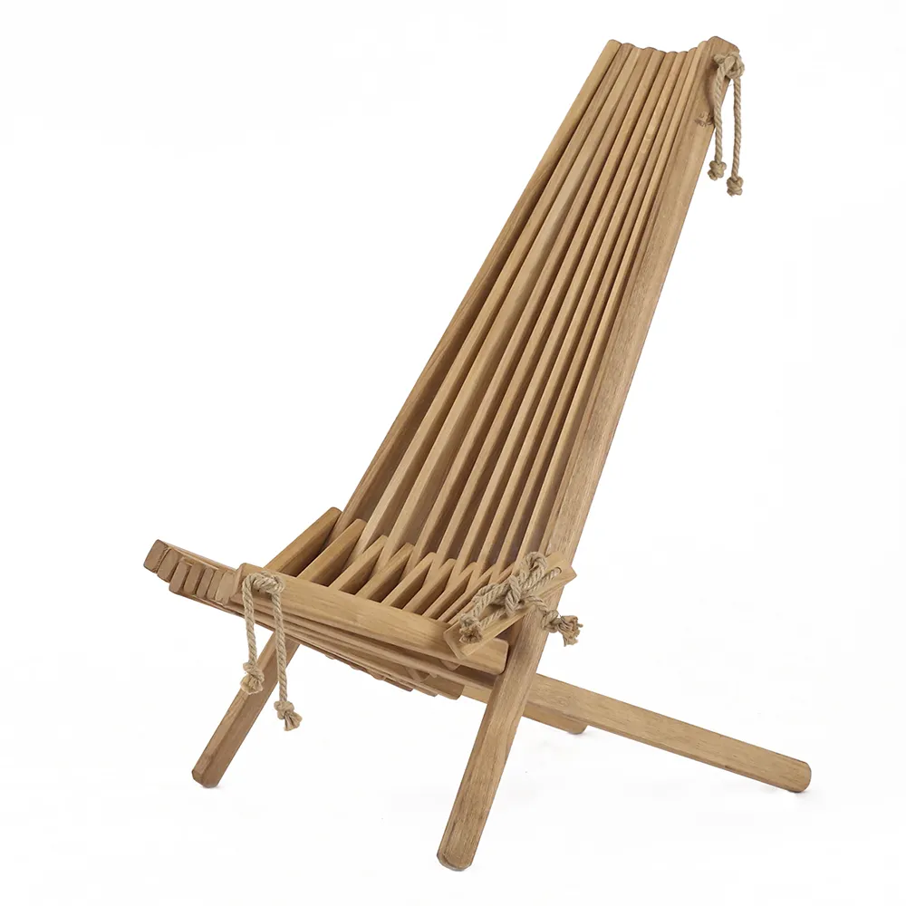 EcoChair Loungestol uden pude - Egetræ - Teak olieret