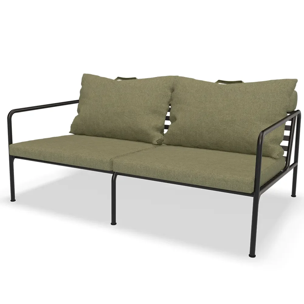 Houe, Avon 2-personers sofa Leaf/Black