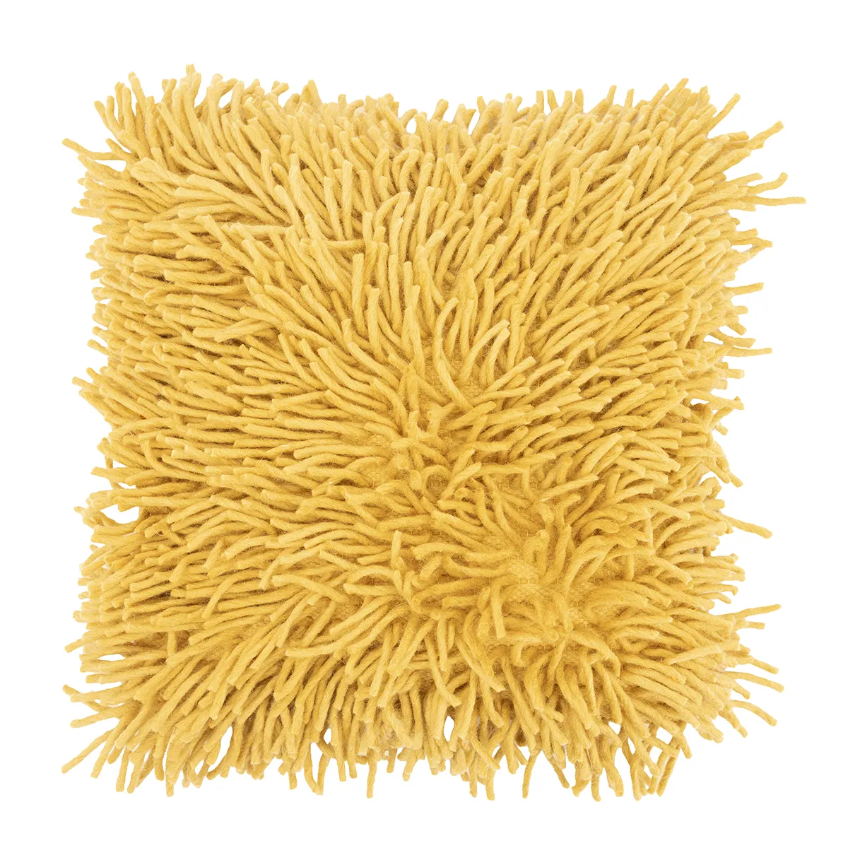 By-Boo, Pyntepude i bomuld Moppy Mustard 50x50 cm