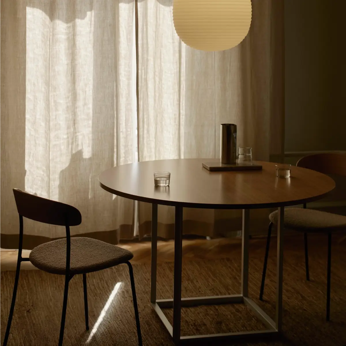 Florence Bordplade Ø120cm Naturlig Eg