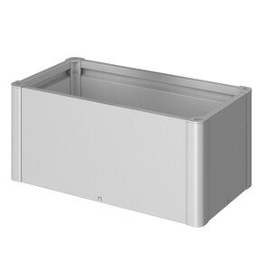 Belvedere mini-plantebed, størrelse 100, metallisk sølv