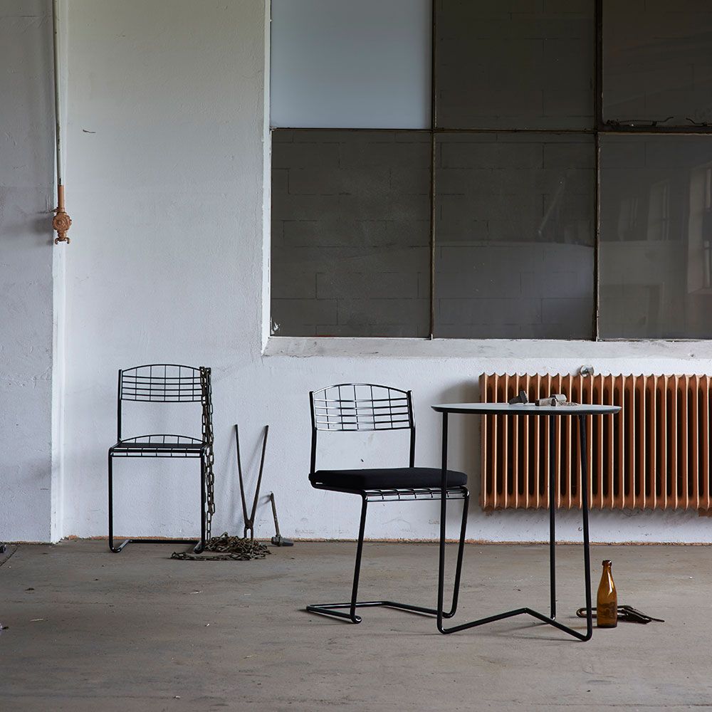 Bord High Tech 60 Hvid Laminat/Sort Understel