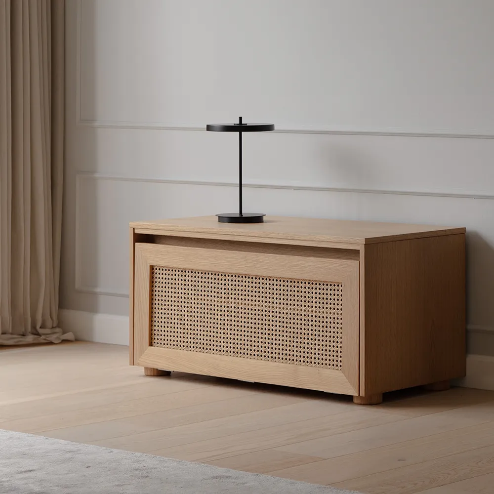 Opbevaringsbænk Hideaway Cane – Sterling