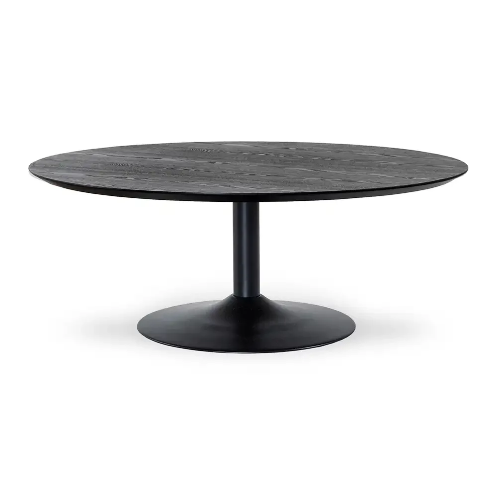 Miles Sofabord trompetfod 110 cm sortbejdset asketræ