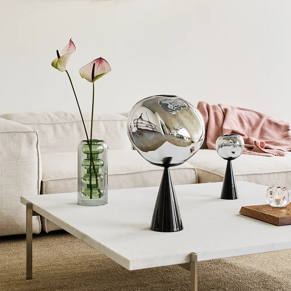 MeltBordlampe Silver LED