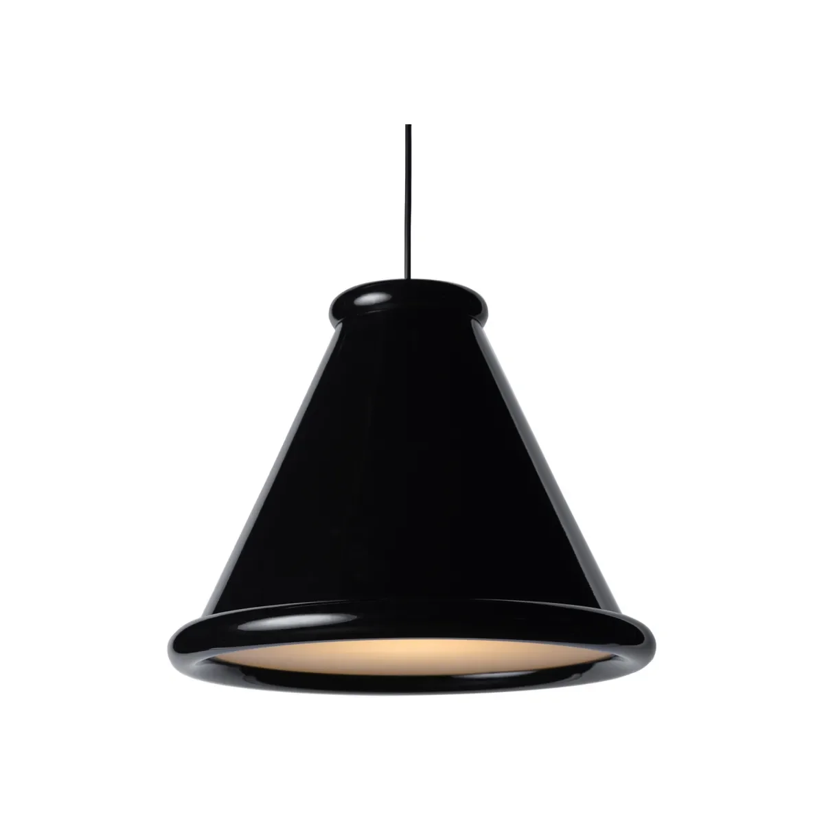 Belle loftpendel Ø36xH28,5 cm metal glossy black