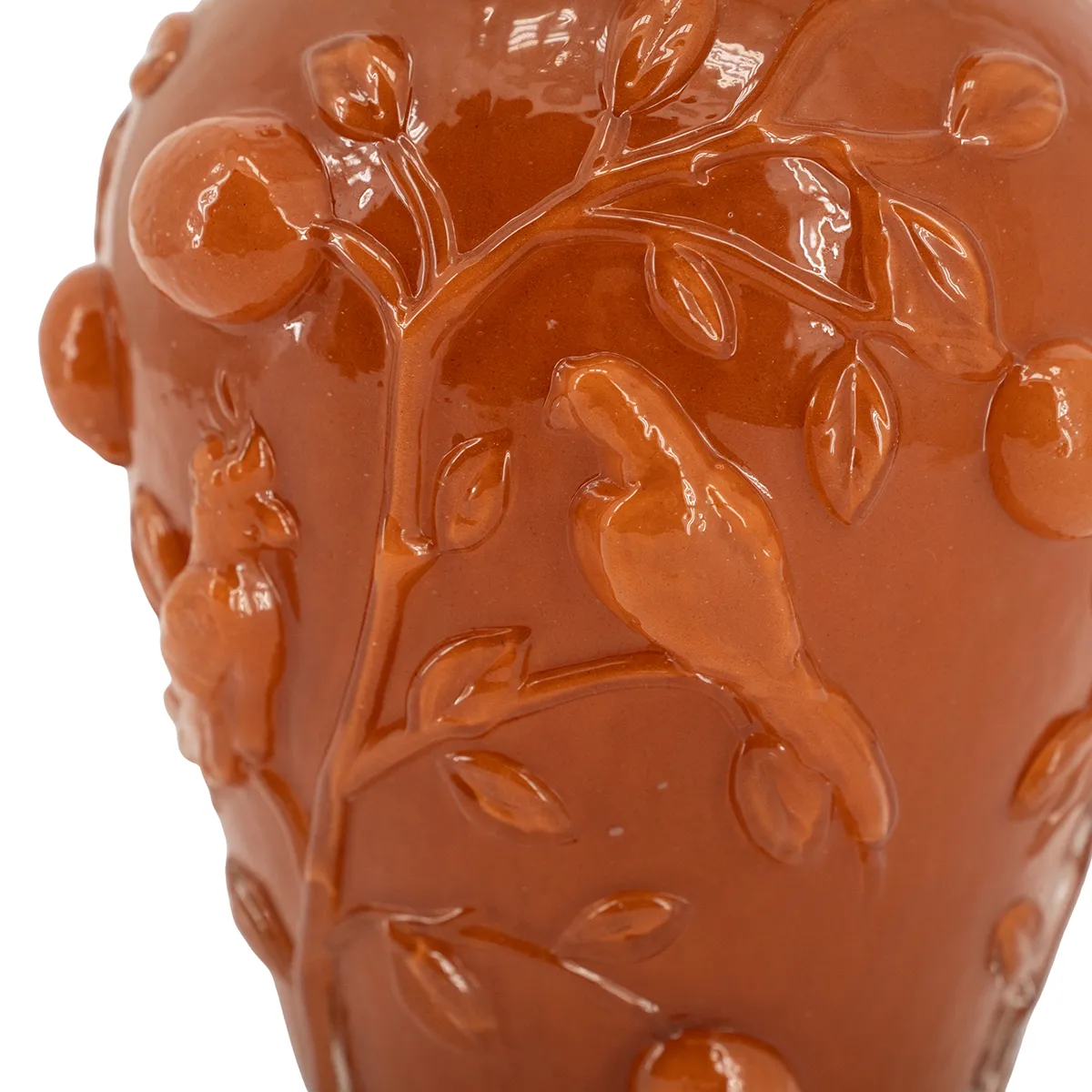 Mundblæst vase Aru H22 cm Caramel