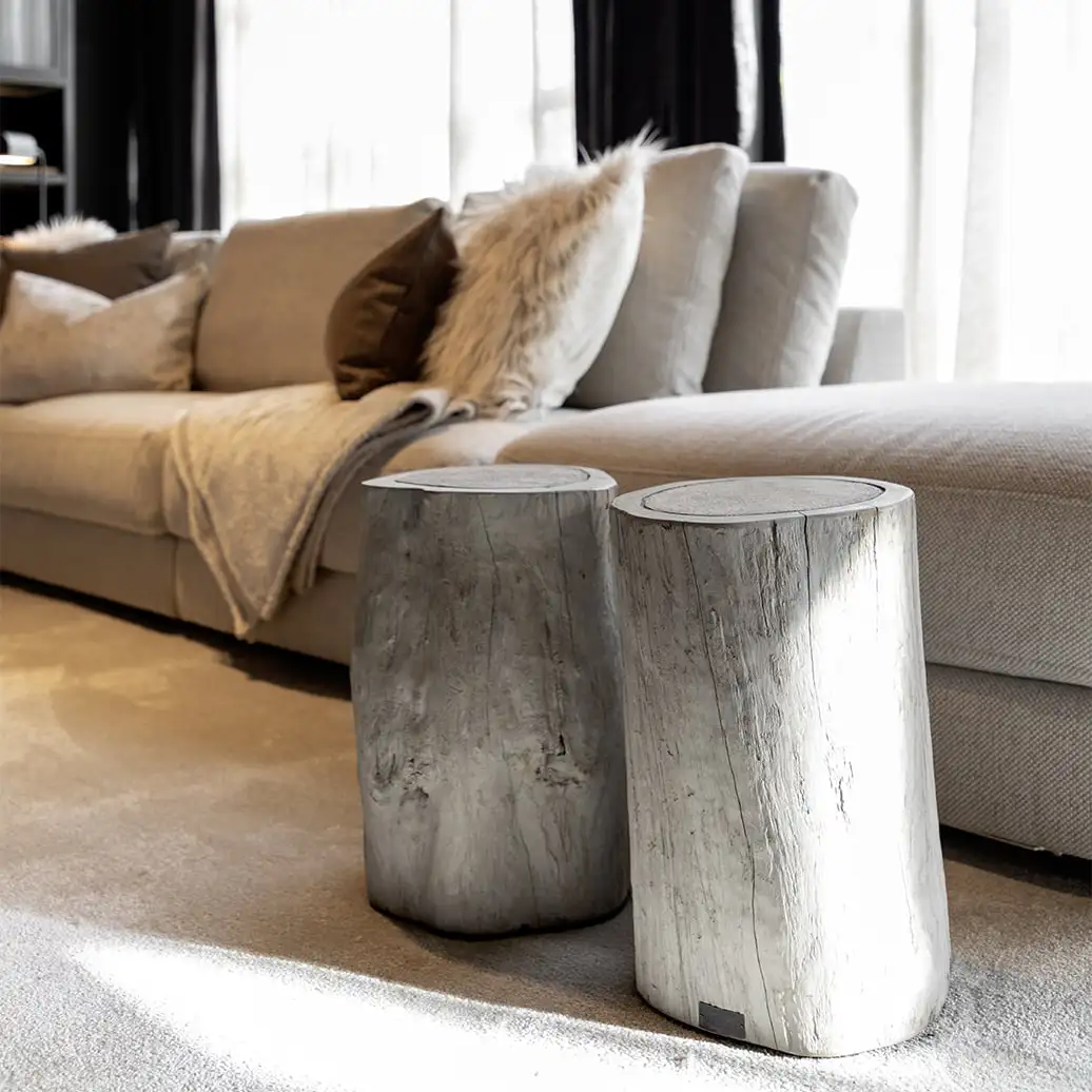 Sidebord Colorado 50 cm Charcoal Teak Artwood