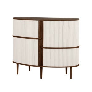 Audacious Highboard Skab Mørk Eg/White Sands